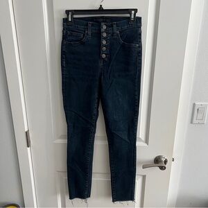 Veronic Beard Debbie Skinny High Rise Jeans in Olive Stone Wash (sz 25/0)